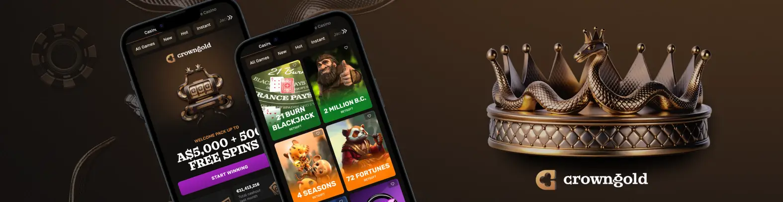 crowngold casino application