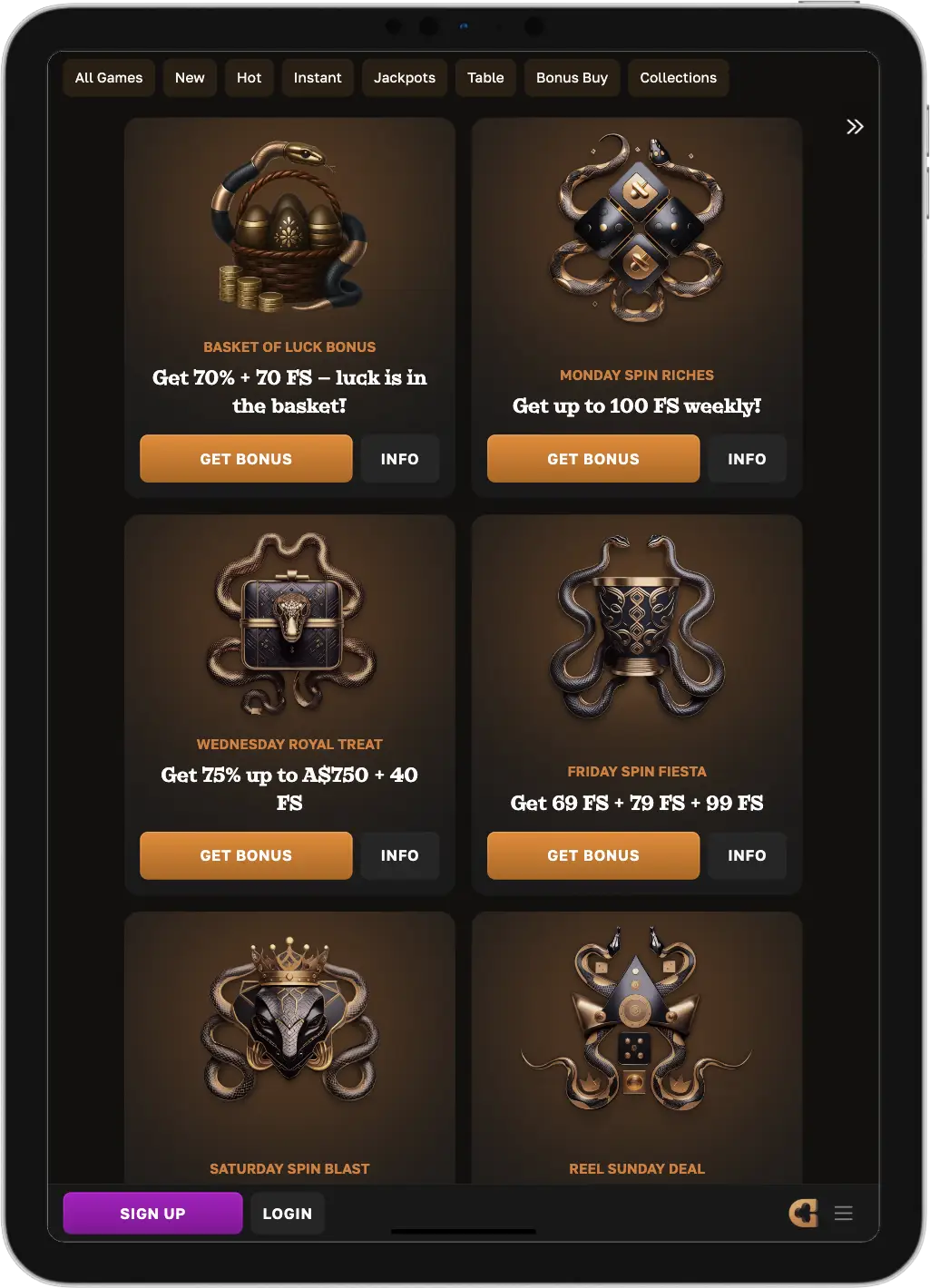 crowngold casino bonus code