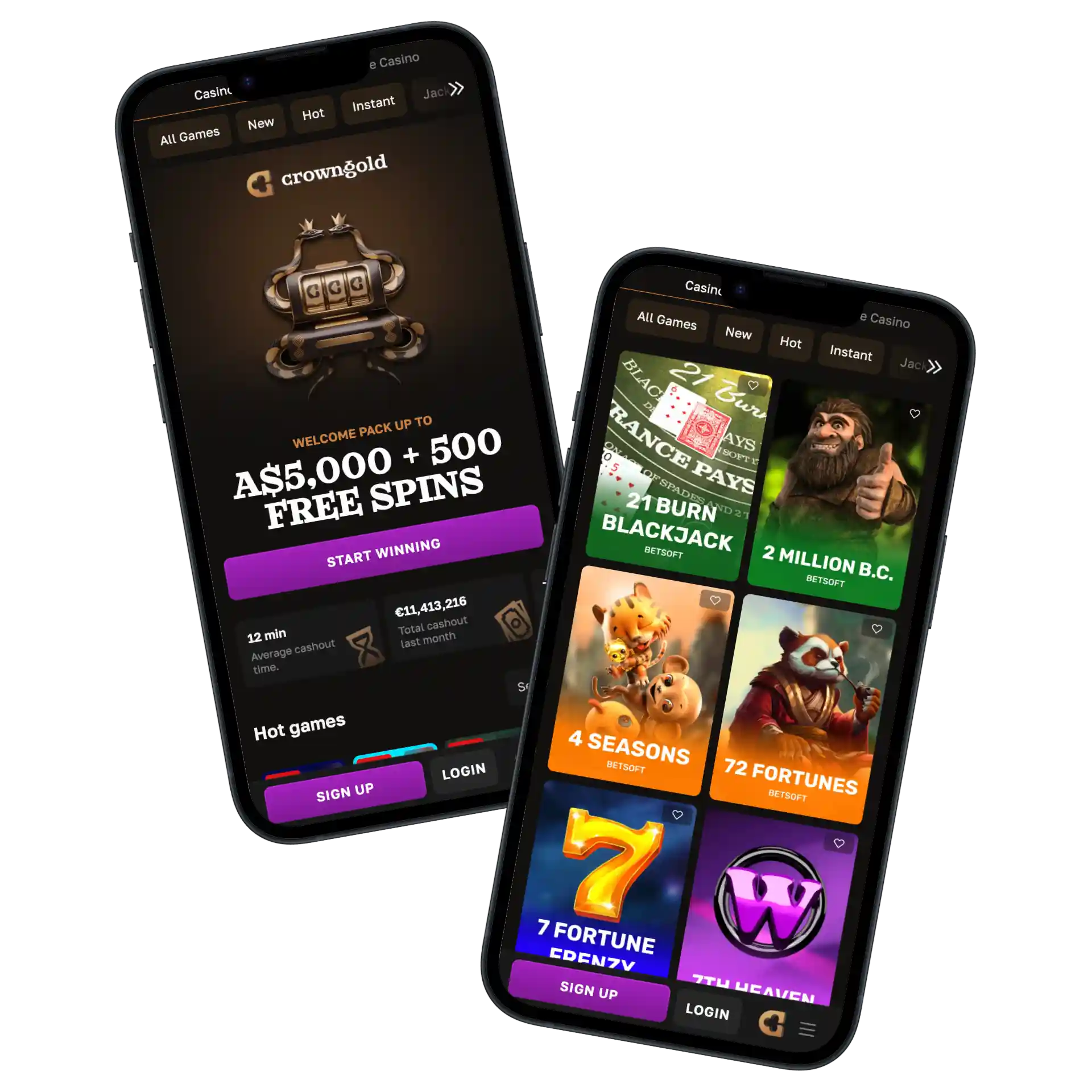 crowngold casino login