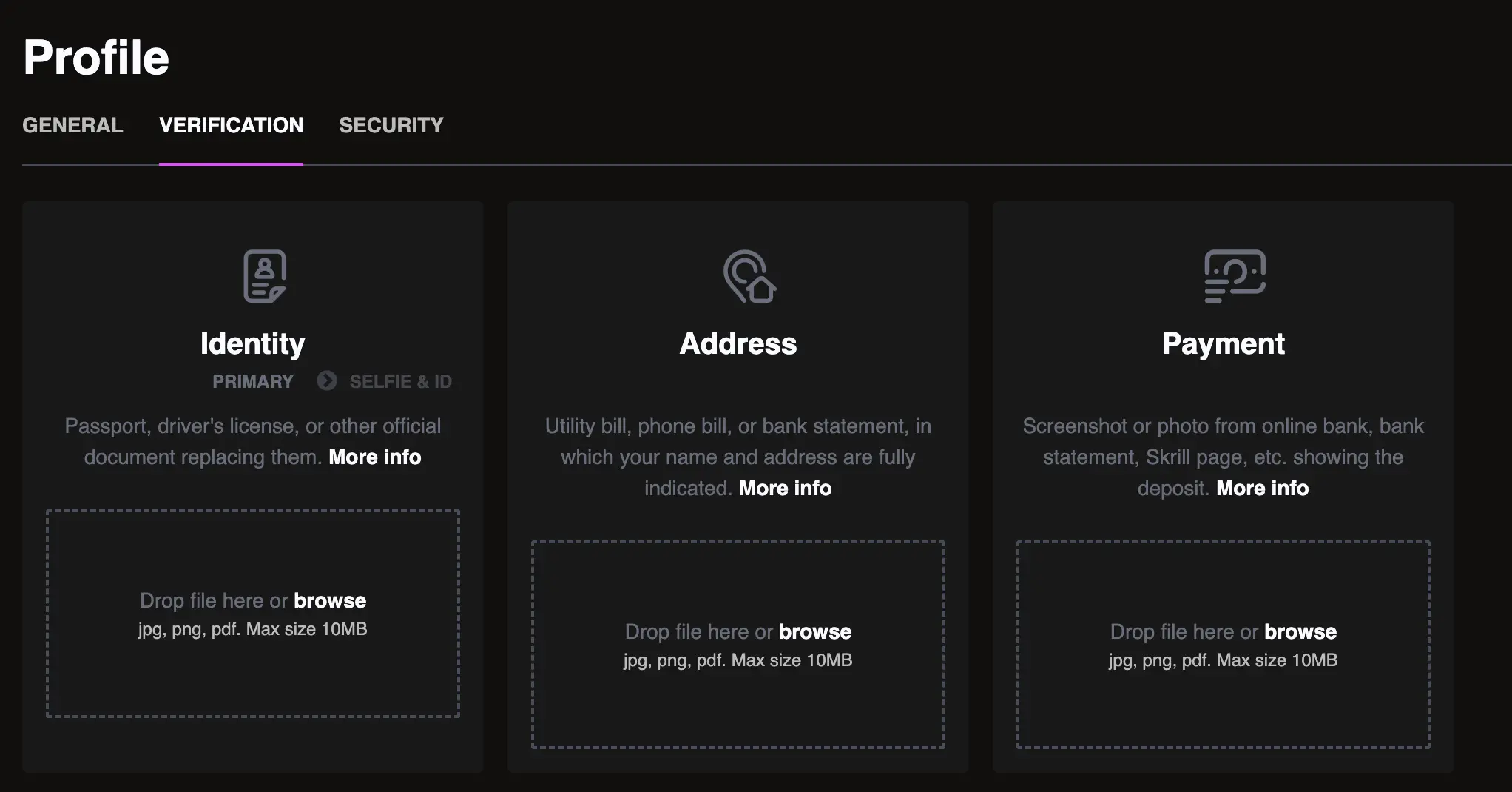 crowngold casino verification